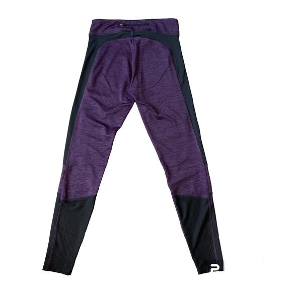 S Champion C9 Dark Purple Black Zip Pocket Stretch Ankle Athletic Leggings B9130 - Picture 3 of 4